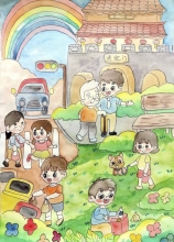 《我的壽州，我的家》 畢景沐 7歲 壽縣縣直機關(guān)幼兒園  大二班